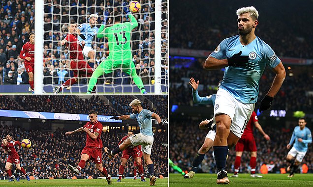 Aguero Cetak Gol ke-37 di Etihad Pastikan City Unggul dari Liverpool